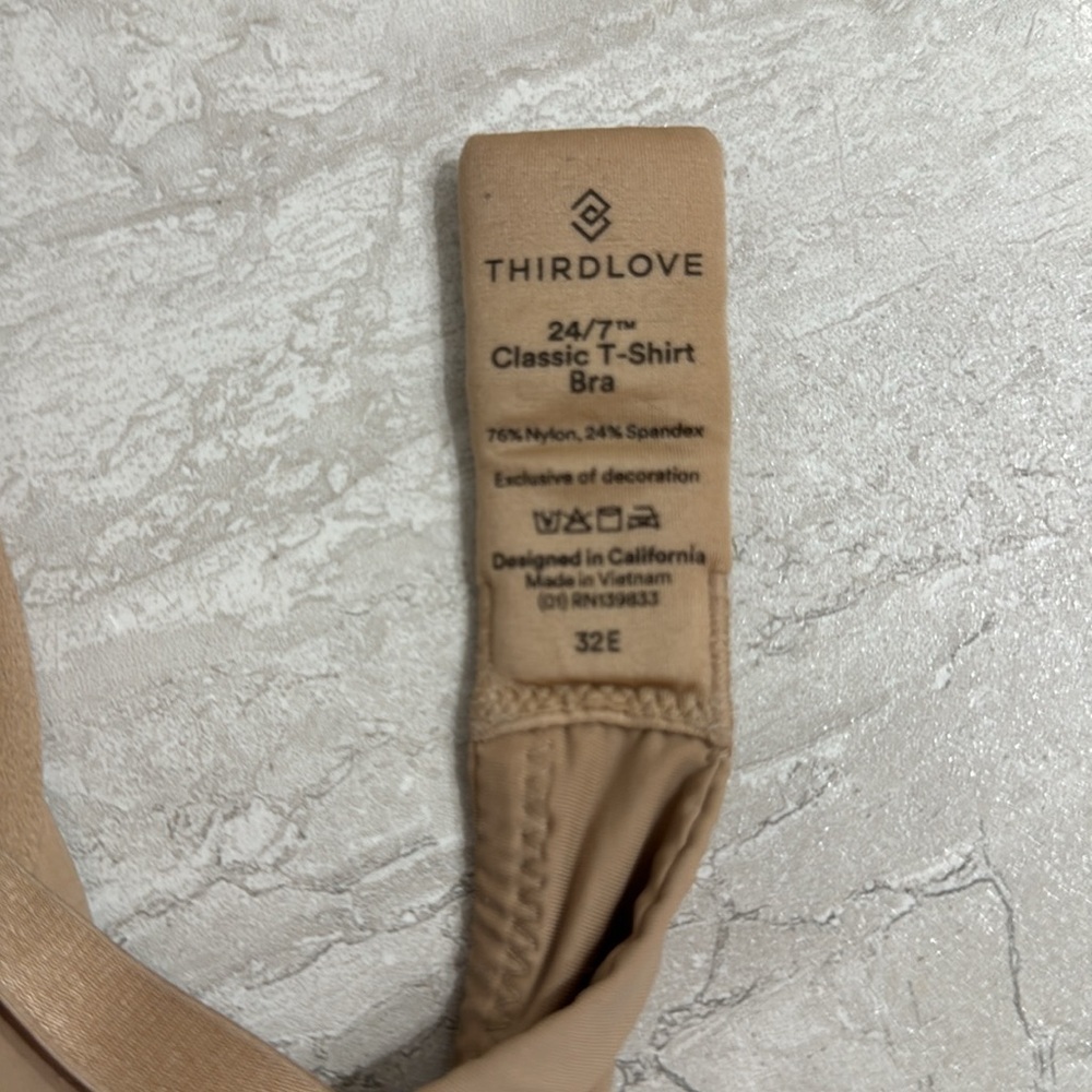 ThirdLove Classic T-shirt Bra 32DD Nude - Picture 2 of 4